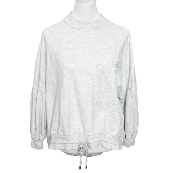 Nap Loungewear Oversized Pullover Sweatshirt Gray High Low Women’s Size Medium - Picture 2 of 15